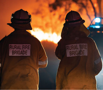 Rural Fire Service volunteer firefighters