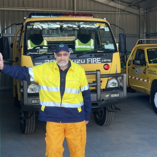 Peter in his uniform