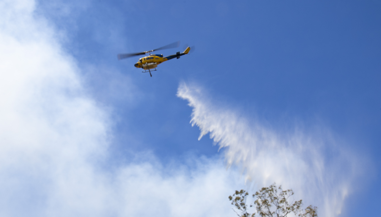 2023 Cooyar Fire air support during bushfire