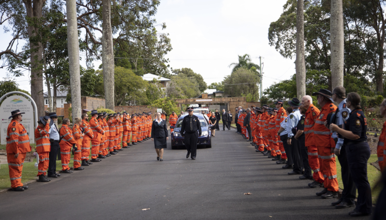 Guard of honour for Merryl Dray