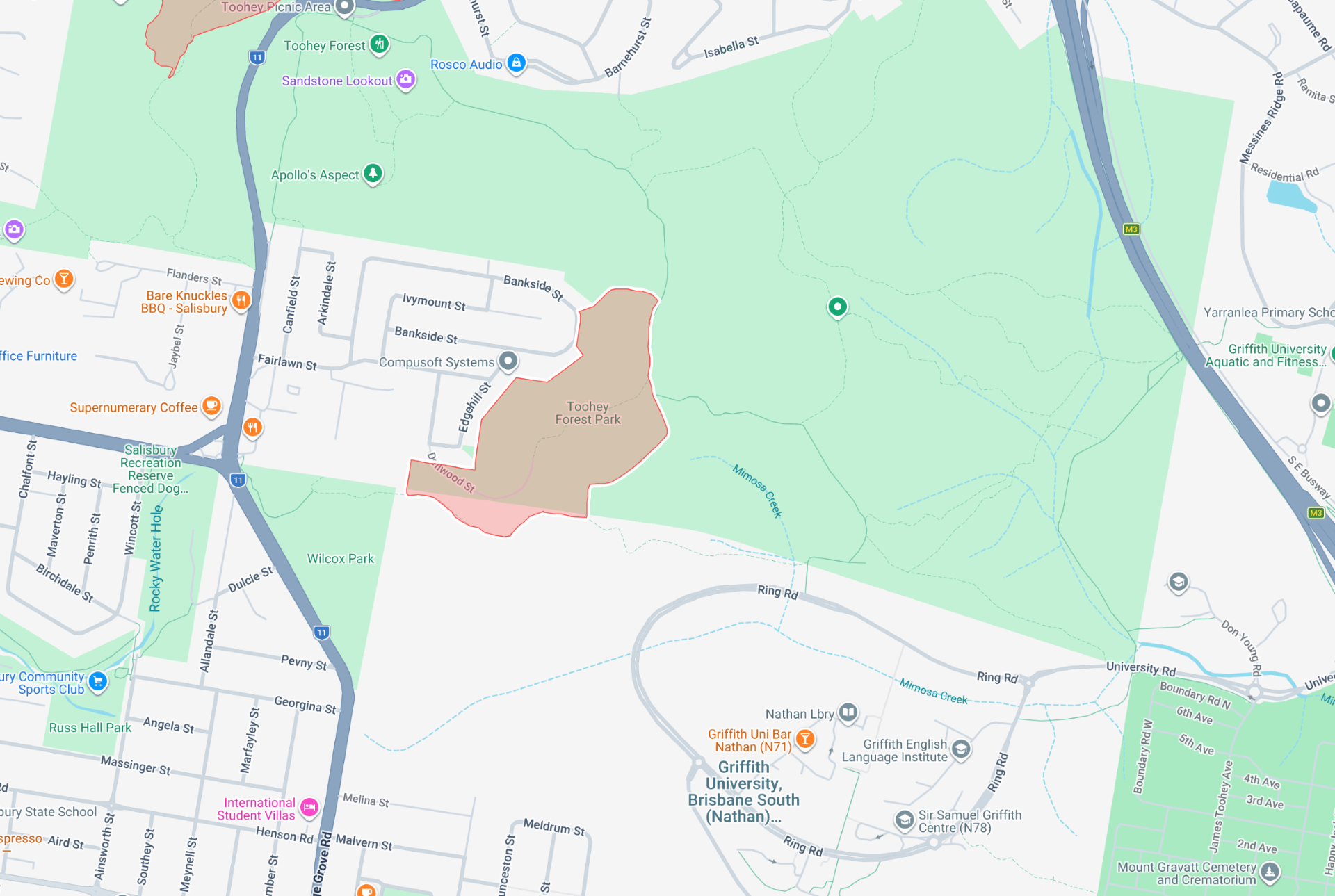Toohey Forest, Nathan