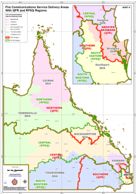 Firecom Centres map